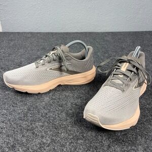 Brooks Launch 10 Running Shoes Womens Size 7.5 Gray Pink Neutral 1203981B179